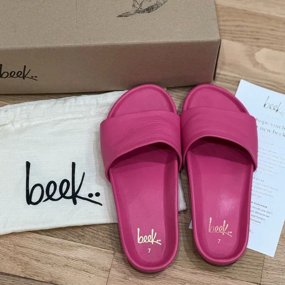 Beek Gallito Leather slide Sandal size 7 - Picture 3 of 7